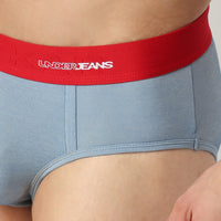 Underjeans Red Regular Fit Ultrasoft Brief