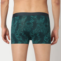 Underjeans Green Nylon Blend Trunk