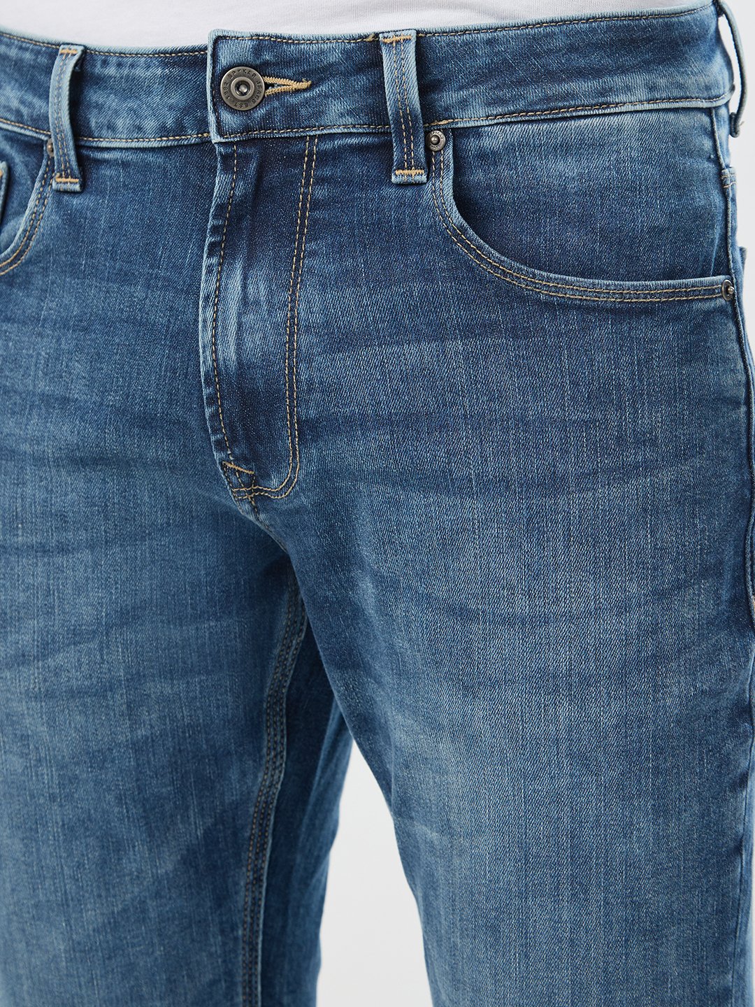 Men Chico Jeans Relaxed Fit Mid Blue Mid Rise