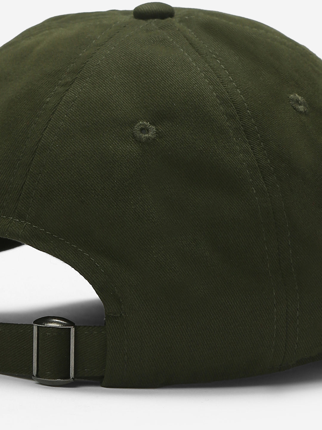 Men Olive Solid Cap