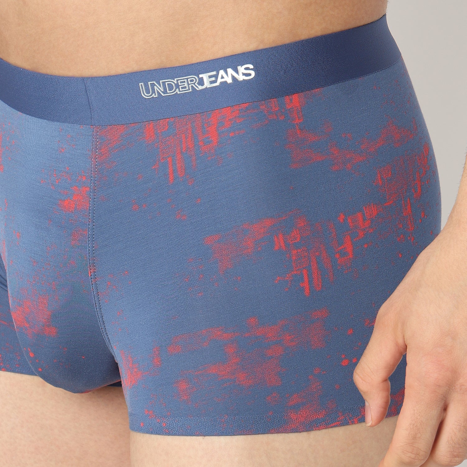 Underjeans Blue Regular Fit Ultrasoft Trunk