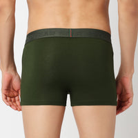Underjeans Pack Of 2 Cotton Blend Solid Mid-Rise Trunks