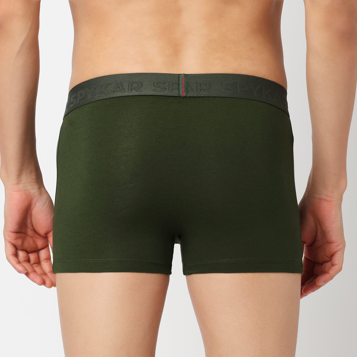 Underjeans Pack Of 2 Cotton Blend Solid Mid-Rise Trunks