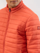 Men Jacket Rust Straight Fit