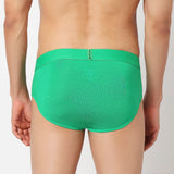 Underjeans Pack Of 2 Cotton Blend Solid Mid-Rise Briefs