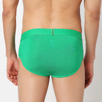 Underjeans Pack Of 2 Cotton Blend Solid Mid-Rise Briefs