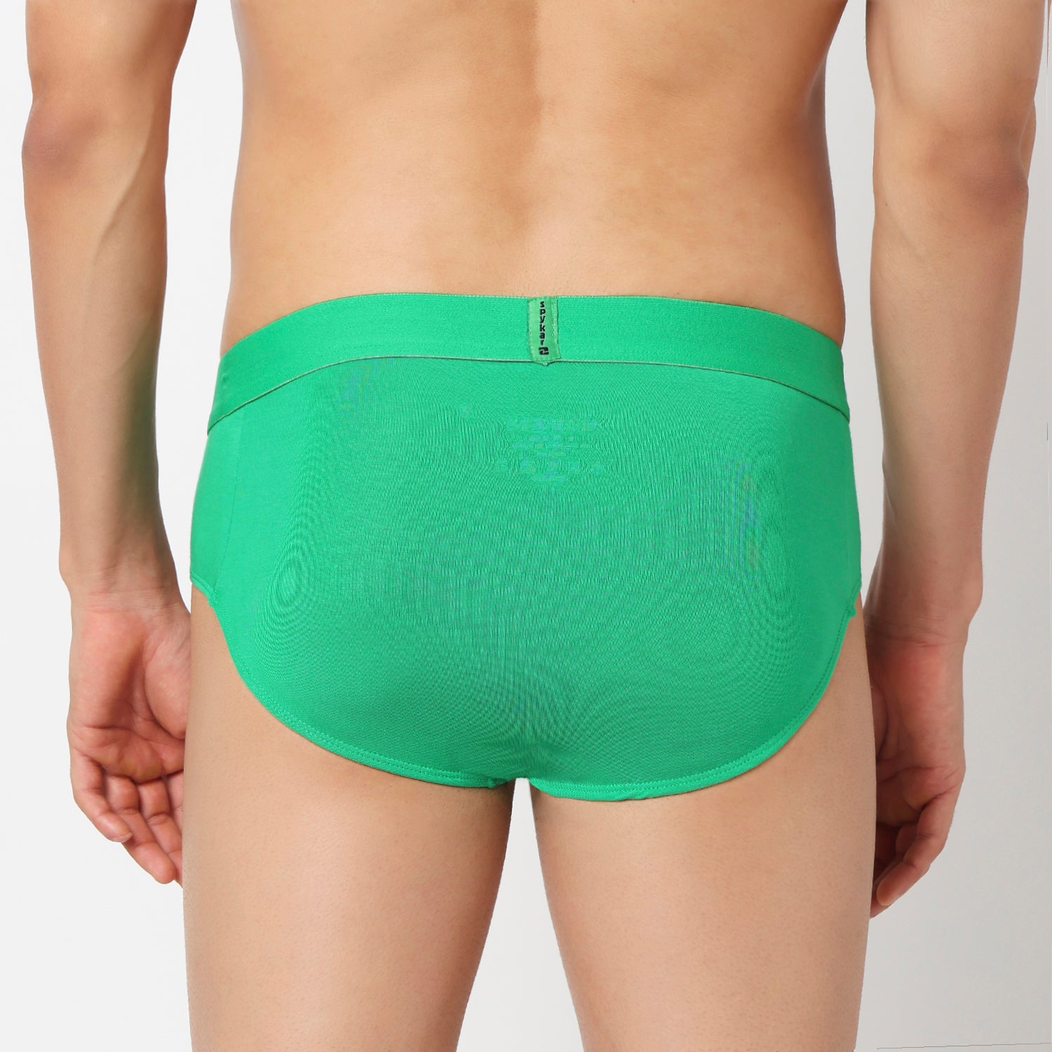 Underjeans Pack Of 2 Cotton Blend Solid Mid-Rise Briefs