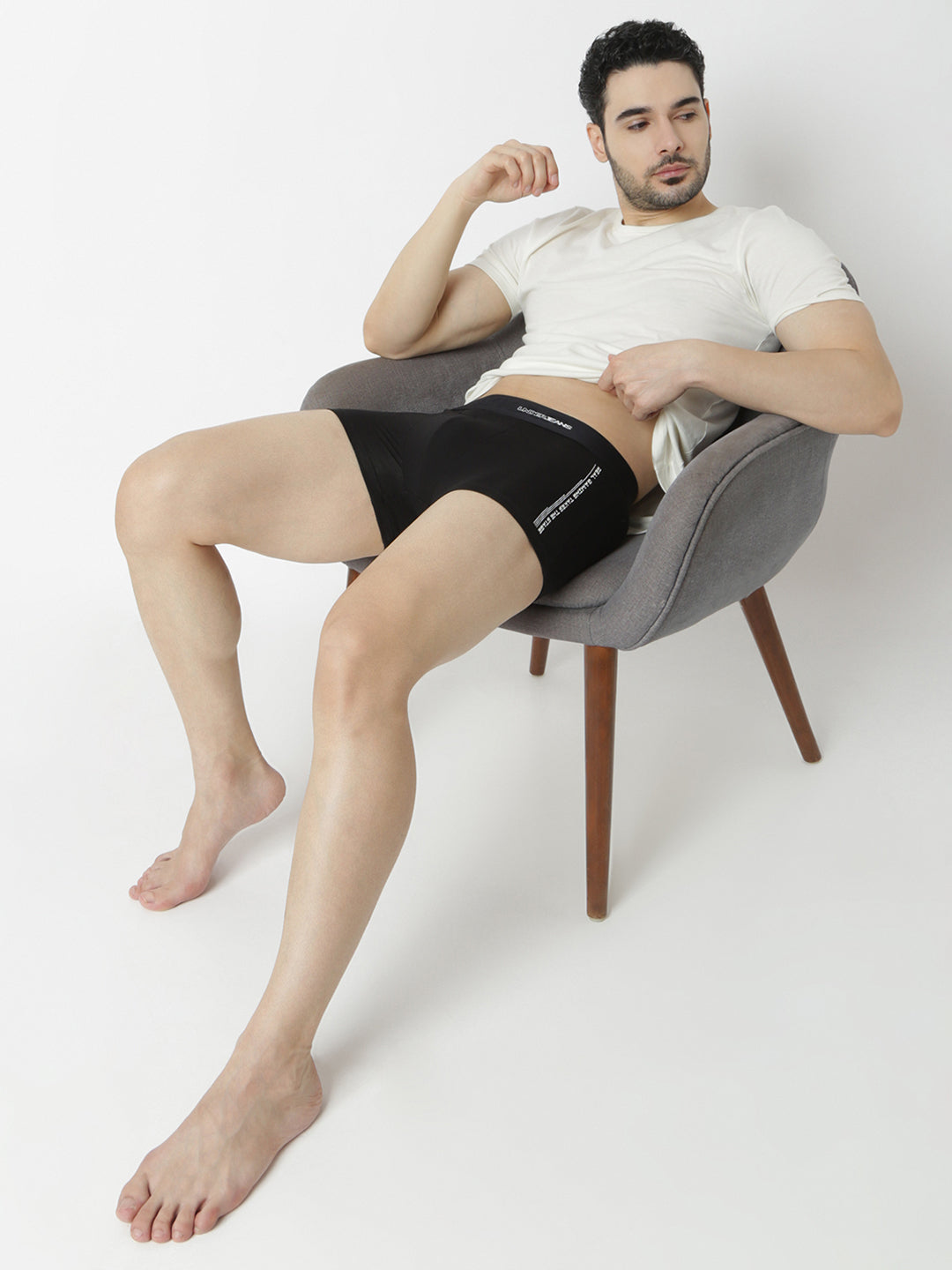 Underjeans Black Regular Fit Trunk