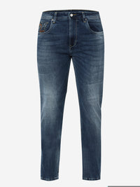 Men Jeans Comfort Fit Blue Mid Rise