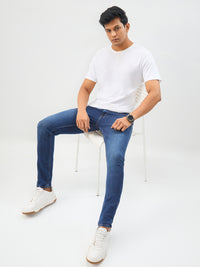 Men Diego Jeans Super Slim Fit Dark Blue Low Rise