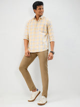 Men Trouser Slim Fit Clay Mid Rise