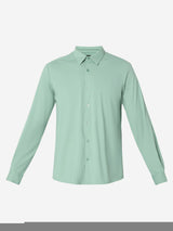 Men Shirt Green Slim Fit