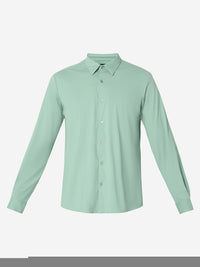 Men Shirt Green Slim Fit