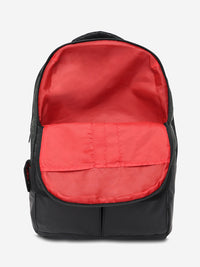 Unisex Black & Olive Polyester Backpack