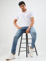 Men Diego Jeans Super Slim Fit Mid Blue Low Rise