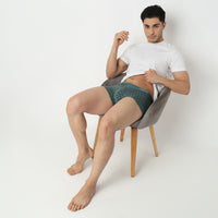 Underjeans Green Regular Fit Ultrasoft Trunk