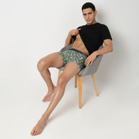 Underjeans Olive Nylon Blend Trunk