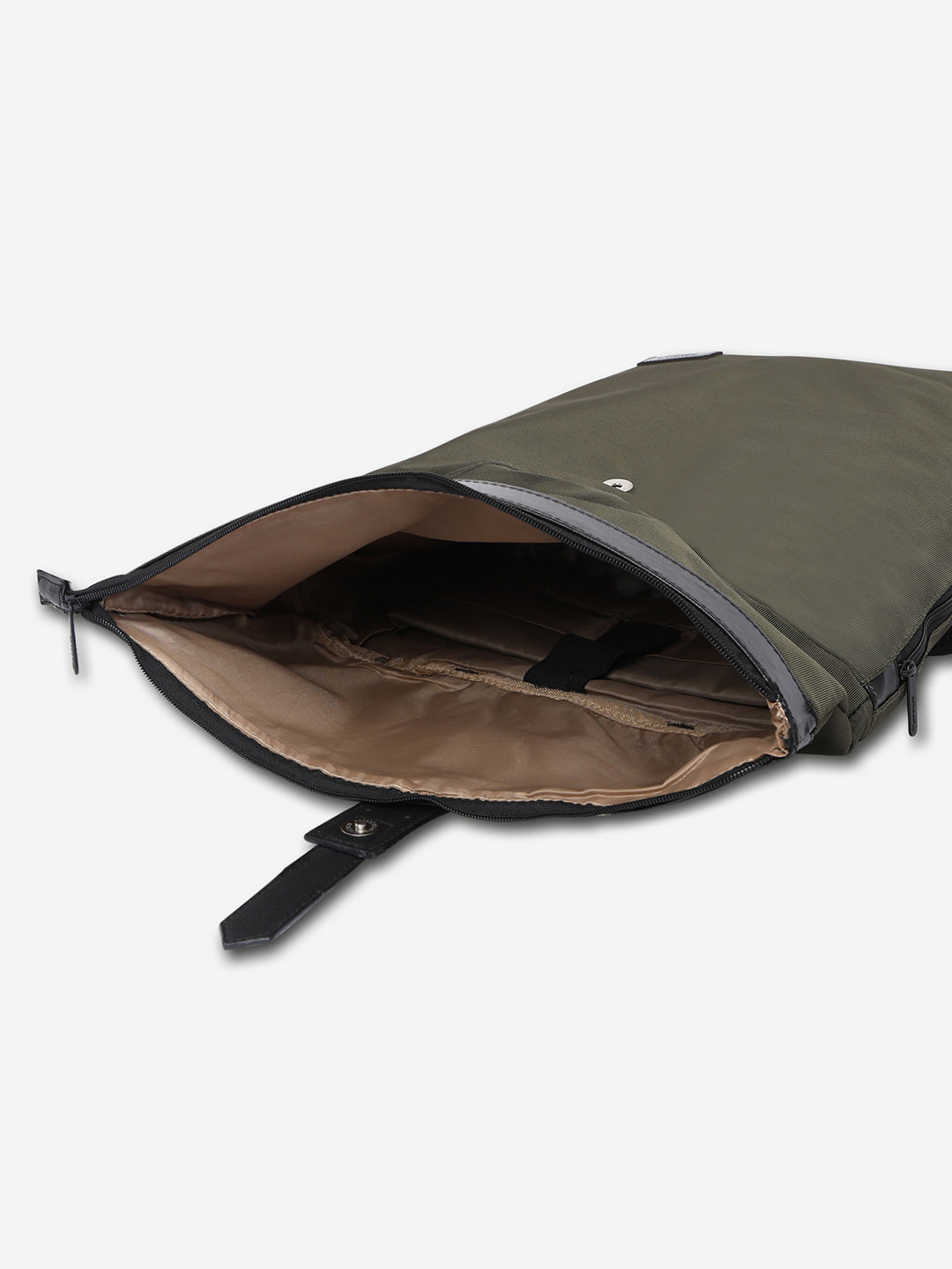 Unisex Olive Polyester Backpack