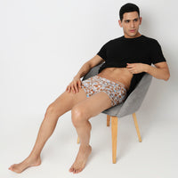 Underjeans Rust Nylon Blend Trunk
