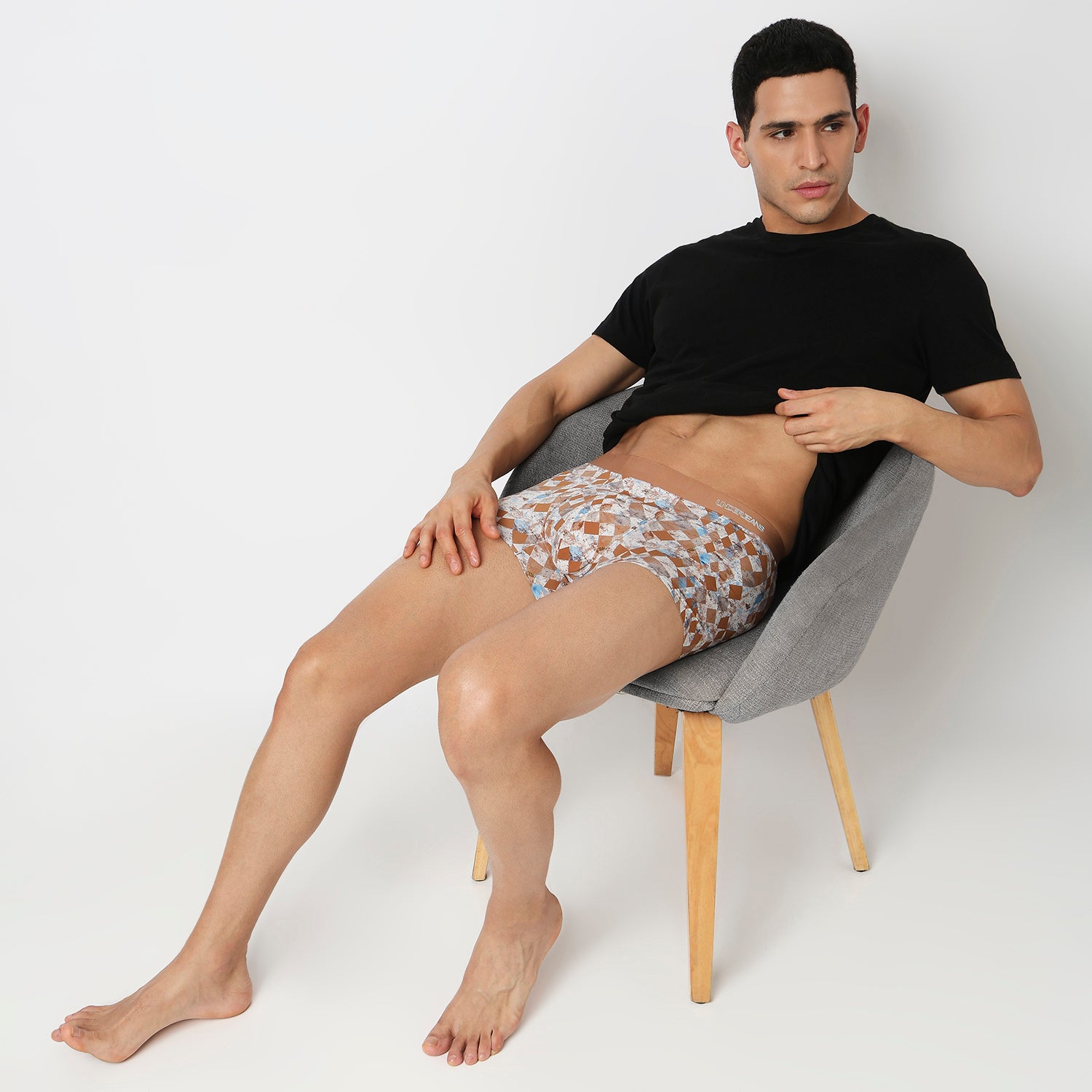 Underjeans Rust Nylon Blend Trunk