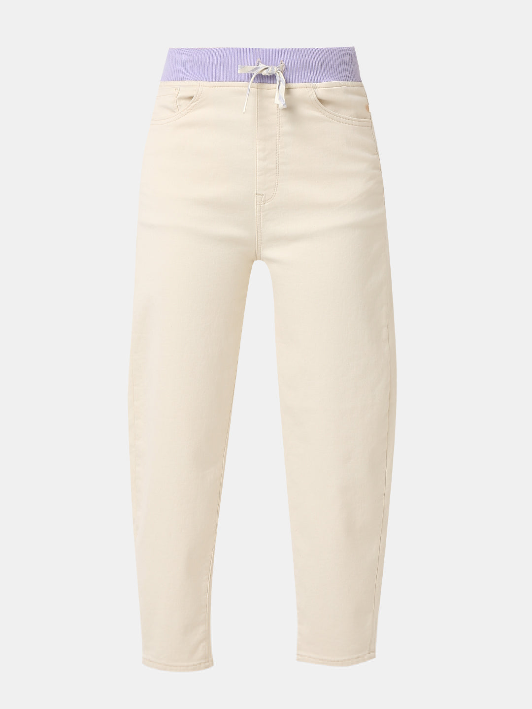 Spykar White High Rise Jeans For Women