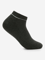 Pack Of 2 Antra White Solid Mens Ankle Length Socks