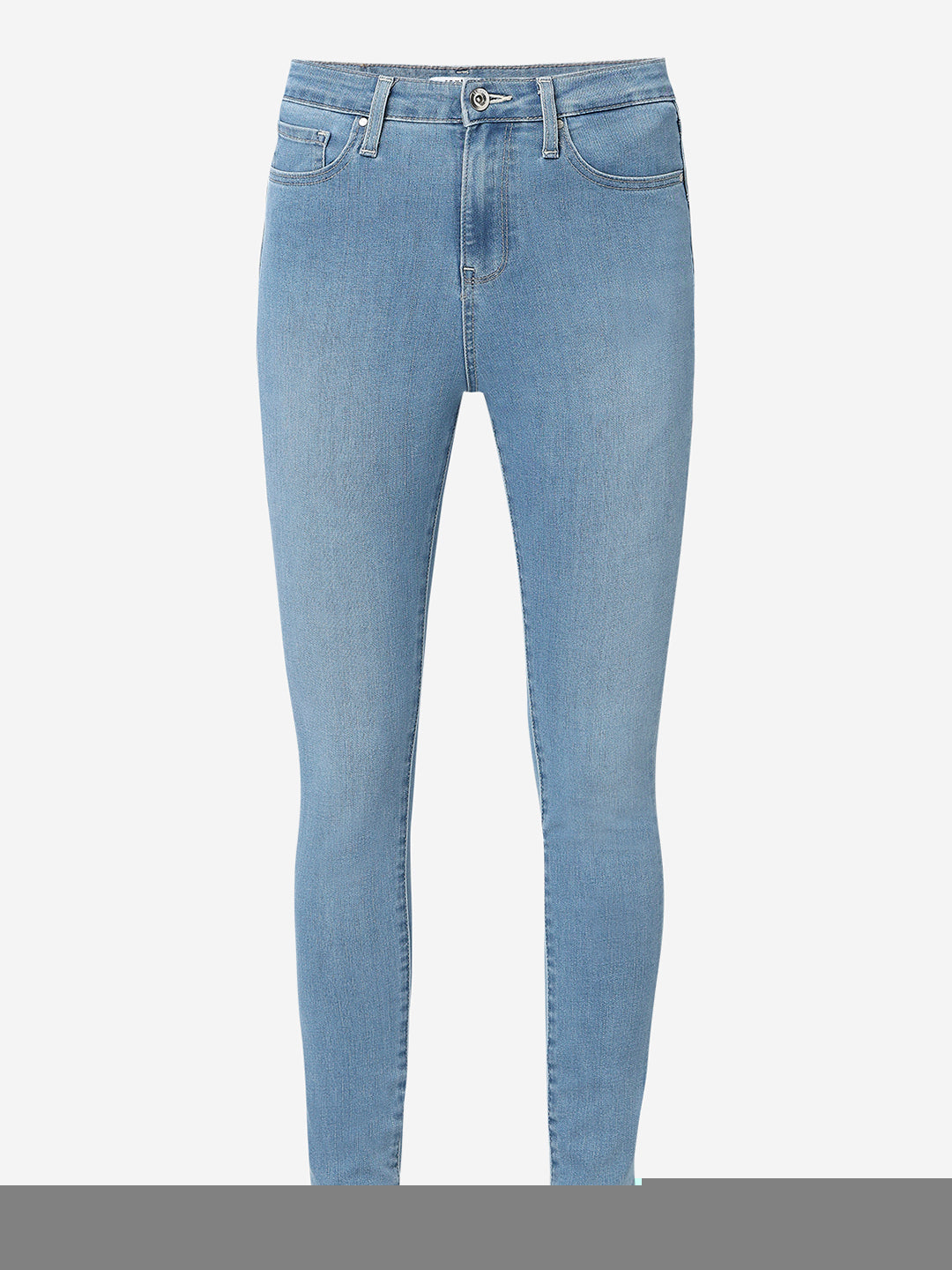 Spykar Light Blue High Rise Super Skinny Fit Casual Jeans For Women