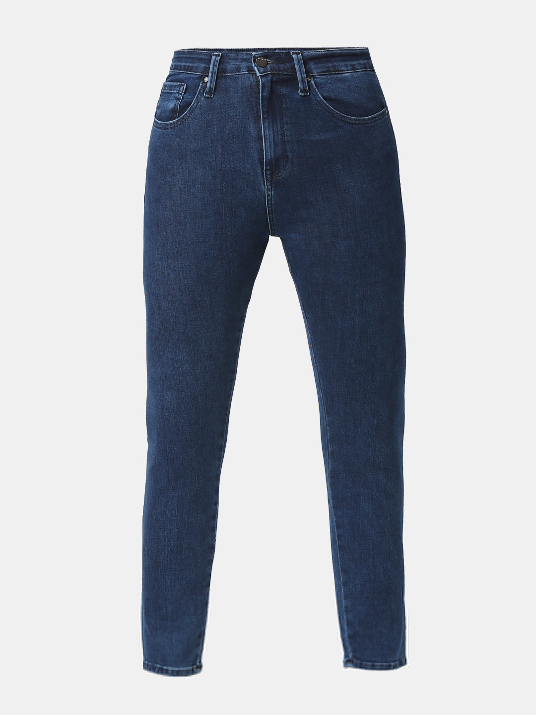 Spykar Dark Blue High Rise Jeans For Women