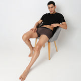 Underjeans Grey Nylon Blend Trunk