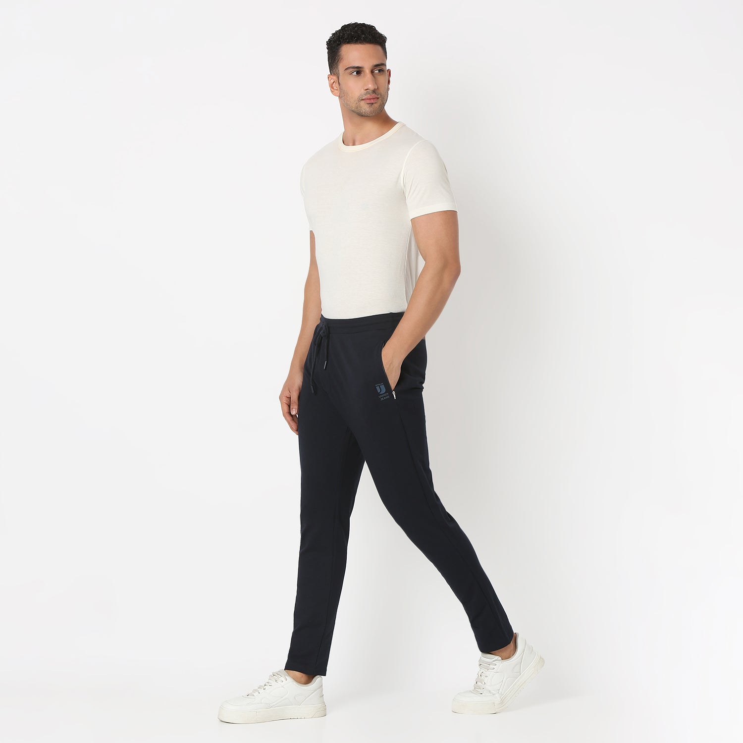 UnderJeans by Spykar Men Basic Navy1 Lounge Pants