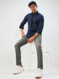 Men Kano Jeans Slim Fit Olive Green Low Rise
