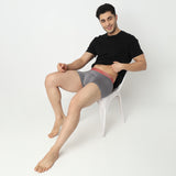 Underjeans Grey Regular Fit Ultrasoft Trunk