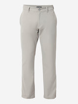 Men Trouser Comfort Fit Grey Mid Rise