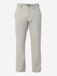 Men Trouser Comfort Fit Grey Mid Rise