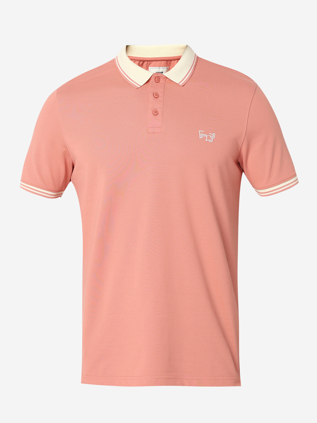 Spykar Onion Pink Slim Fit Casual T-Shirts For Men