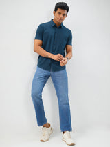 Men Shirt Green Slim Fit
