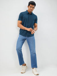 Men Shirt Green Slim Fit