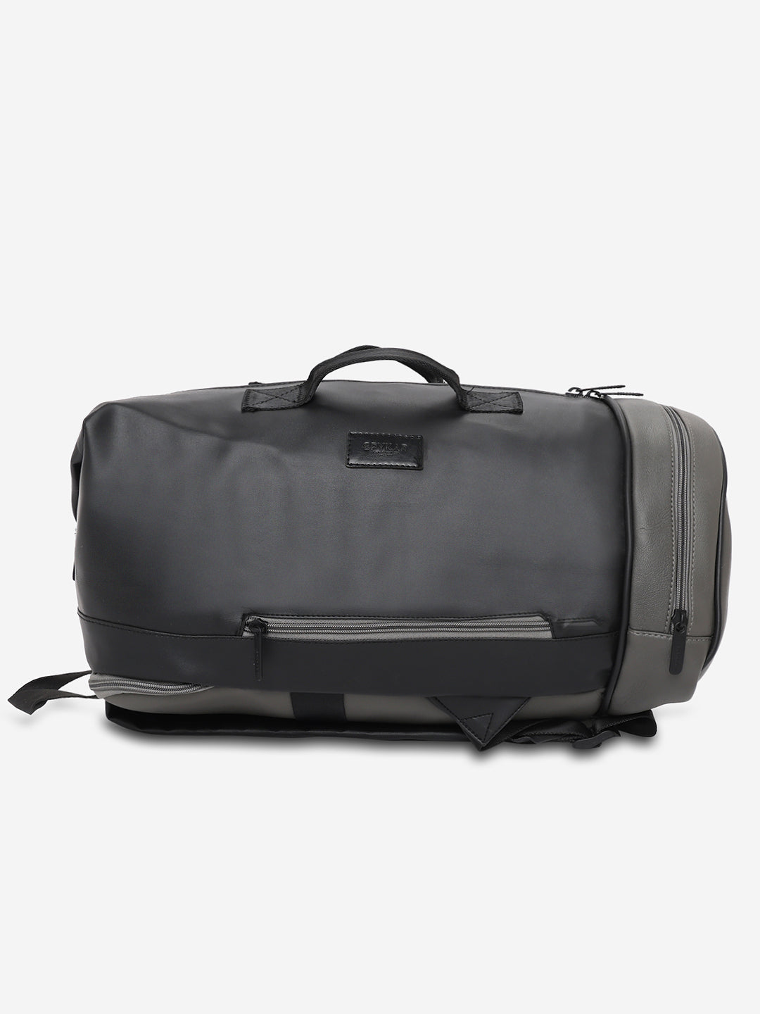 Unisex Black And Grey Backpack