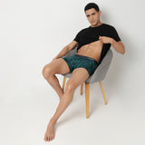 Underjeans Green Nylon Blend Trunk
