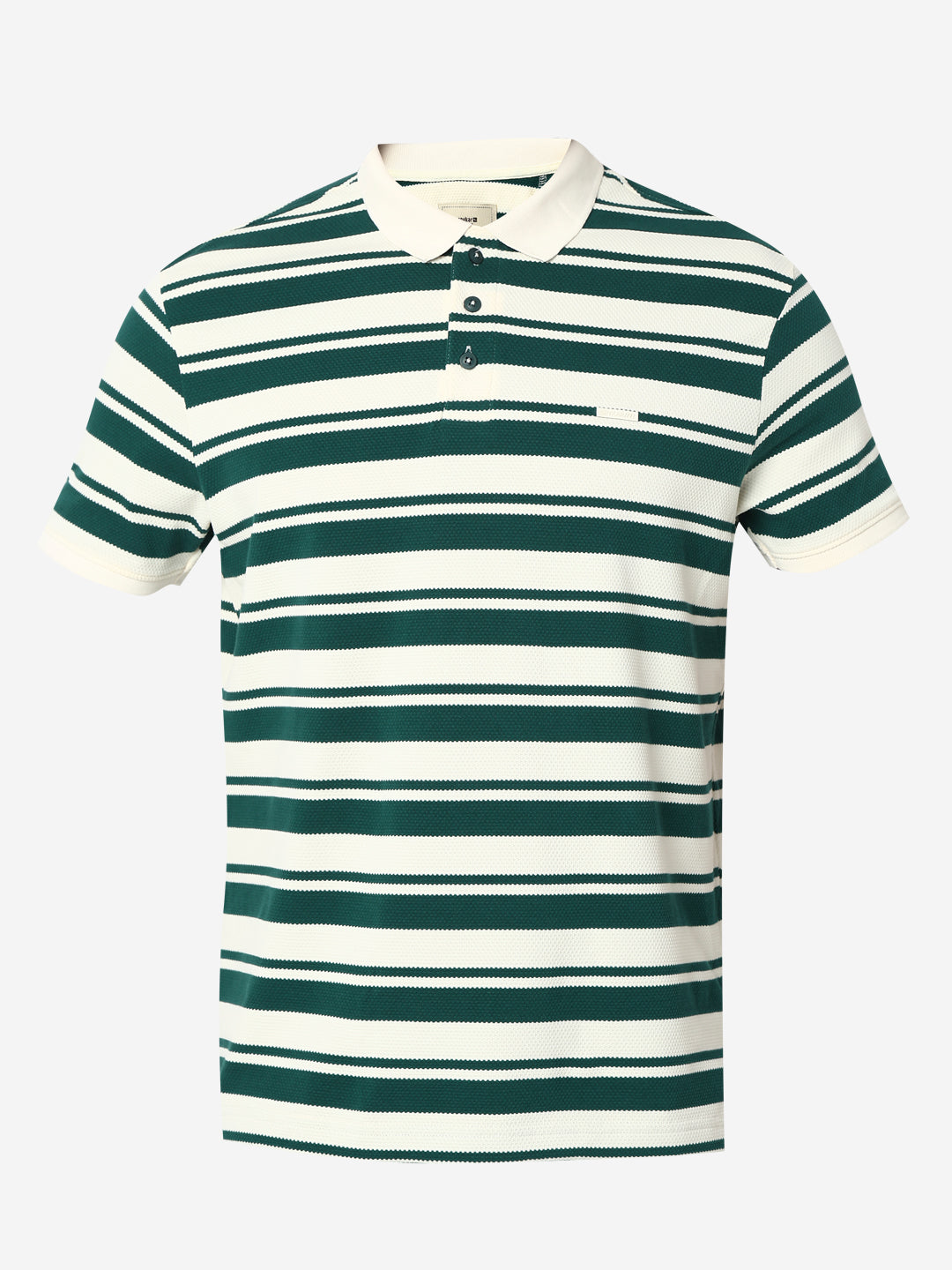 Spykar Botanical Green Slim Fit Casual T-Shirts For Men