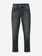 Women Amora Jeans Mom Fit Blue Mid Rise