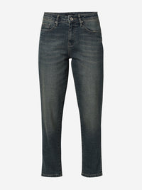 Women Amora Jeans Mom Fit Blue Mid Rise