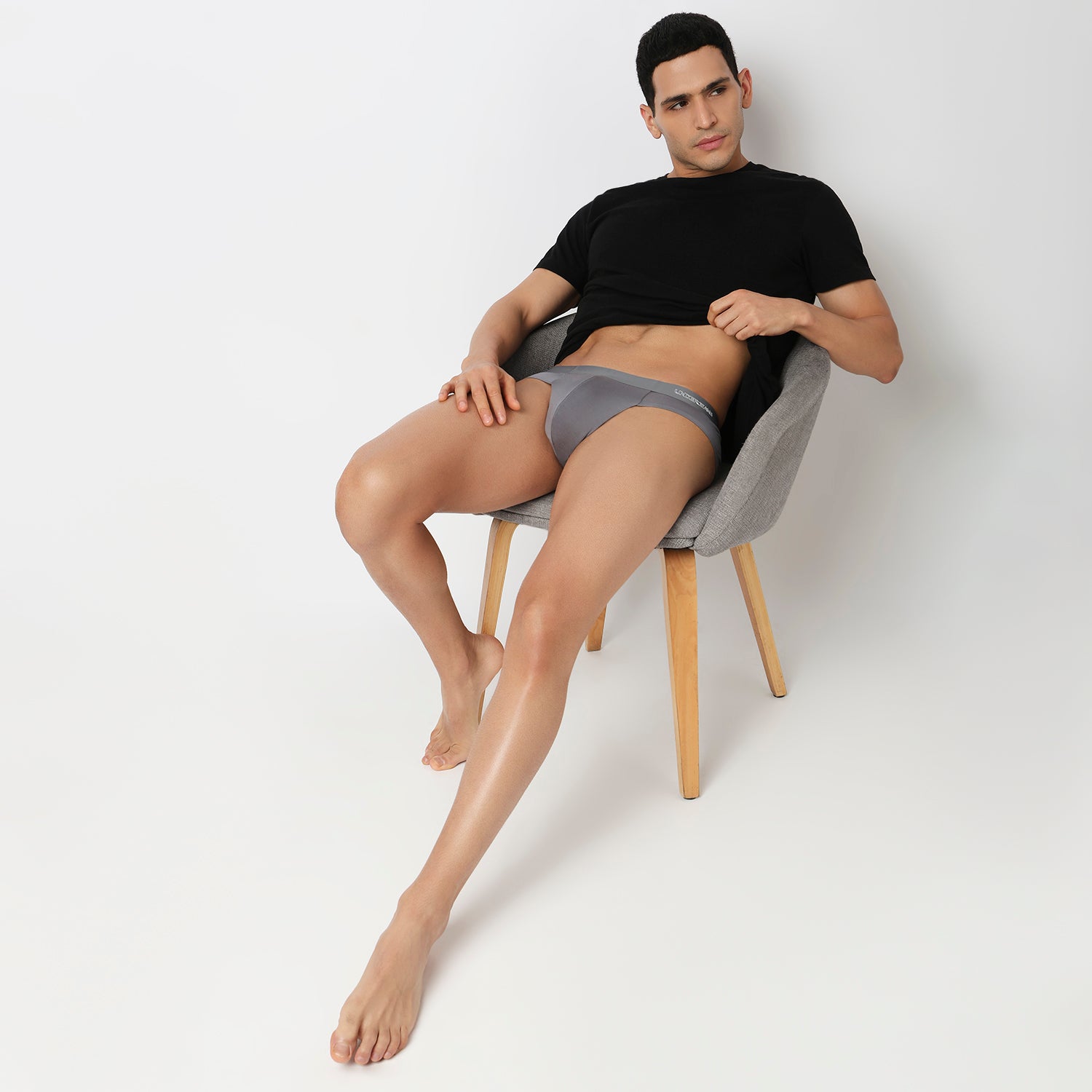 Underjeans Steel Grey Modal Blend Brief