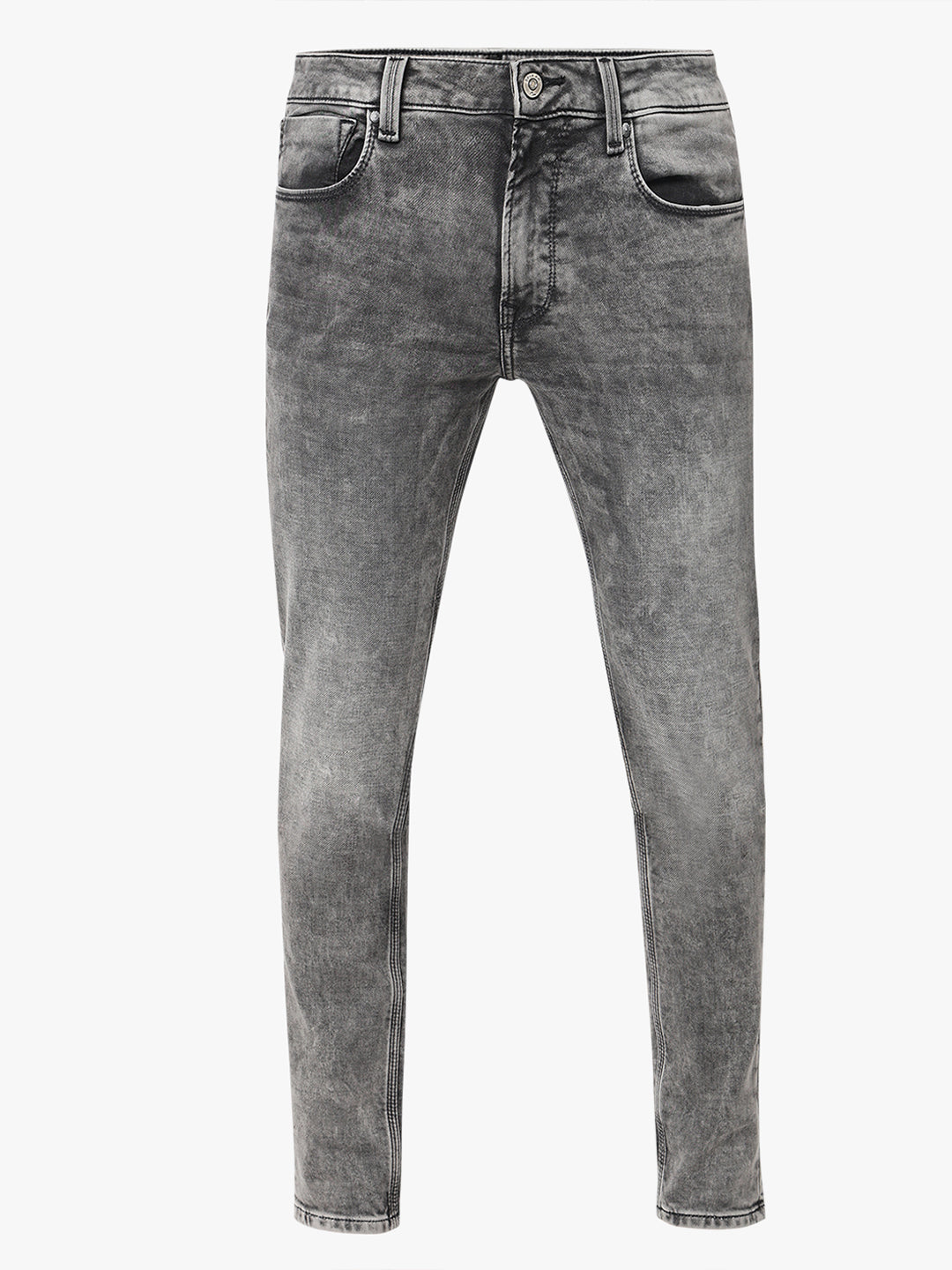 Spykar Low Rise Slim Fit Grey Jeans for Men