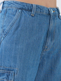 Women Bella Jeans Straight Fit Light Blue High Rise
