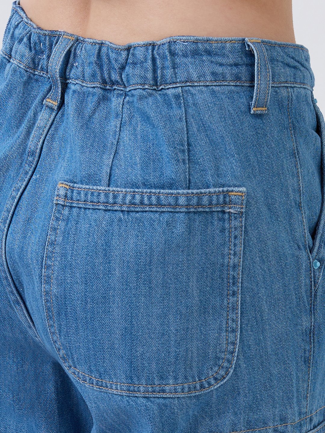 Women Bella Jeans Straight Fit Light Blue High Rise