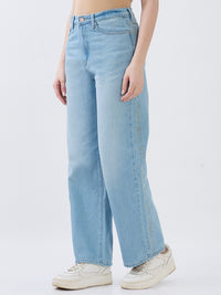 Women Bella Jeans Straight Fit Blue High Rise