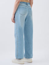Women Bella Jeans Straight Fit Blue High Rise