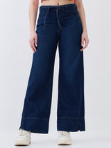 Women Bella-Wide Jeans Wide Leg Dark Blue High Rise