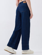 Women Bella-Wide Jeans Wide Leg Dark Blue High Rise